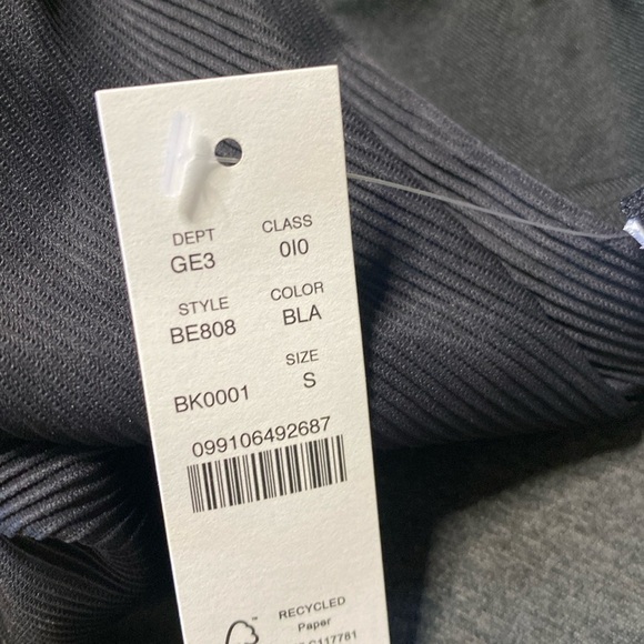 J. Crew NWT Black Ribbed High Rise Cheeky Bikini Bottom Women’s Size Small - Picture 3 of 6